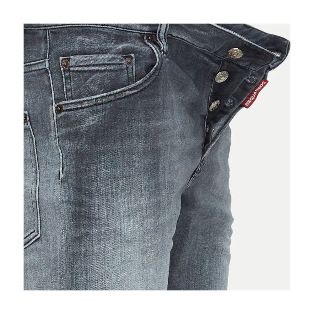 Dsquared² Gri Pamuklu Kot Pantolon &